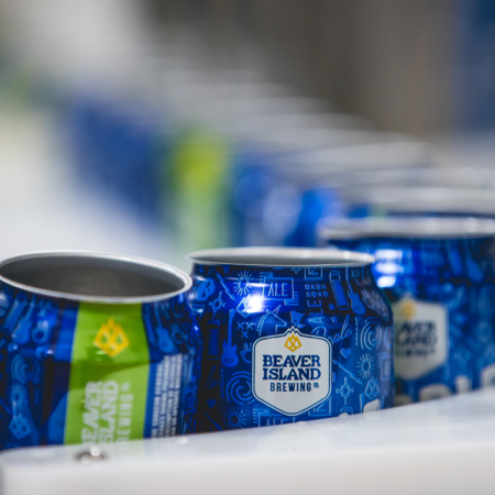 Beaver Island Brewing canning line 4