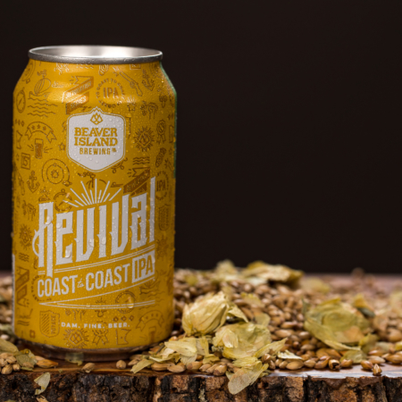 Beaver Island Brewing Revival hops + grains