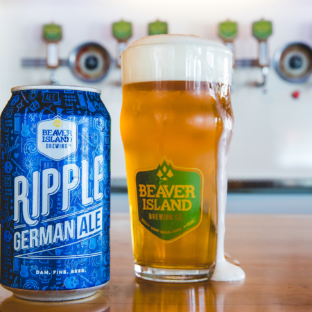 Beaver Island Brewing Ripple glass taproom