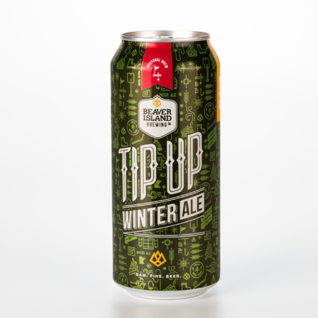 Beaver Island Brewing Tip Up can