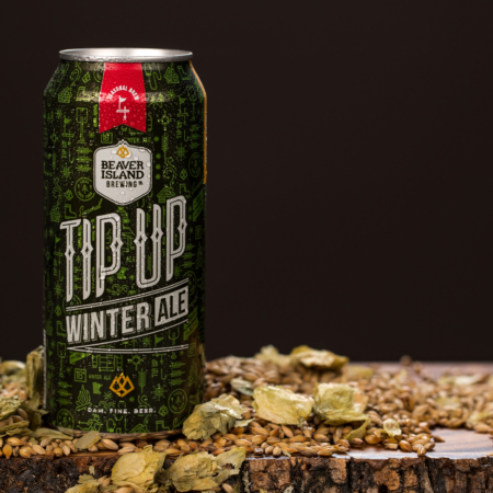 Beaver Island Brewing Tip Up hops + grains