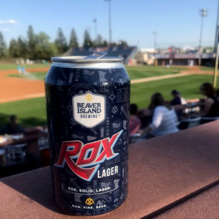 Beaver Island Brewing Rox Lager at Joe Faber Field