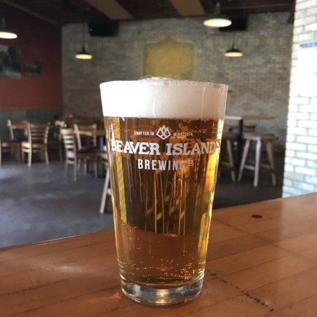 Beaver Island Brewing Taproom pint 1